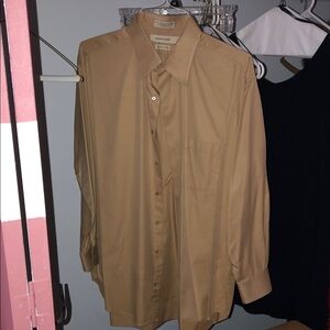 Pronto Uomo Tan Long-Sleeve Dress Shirt